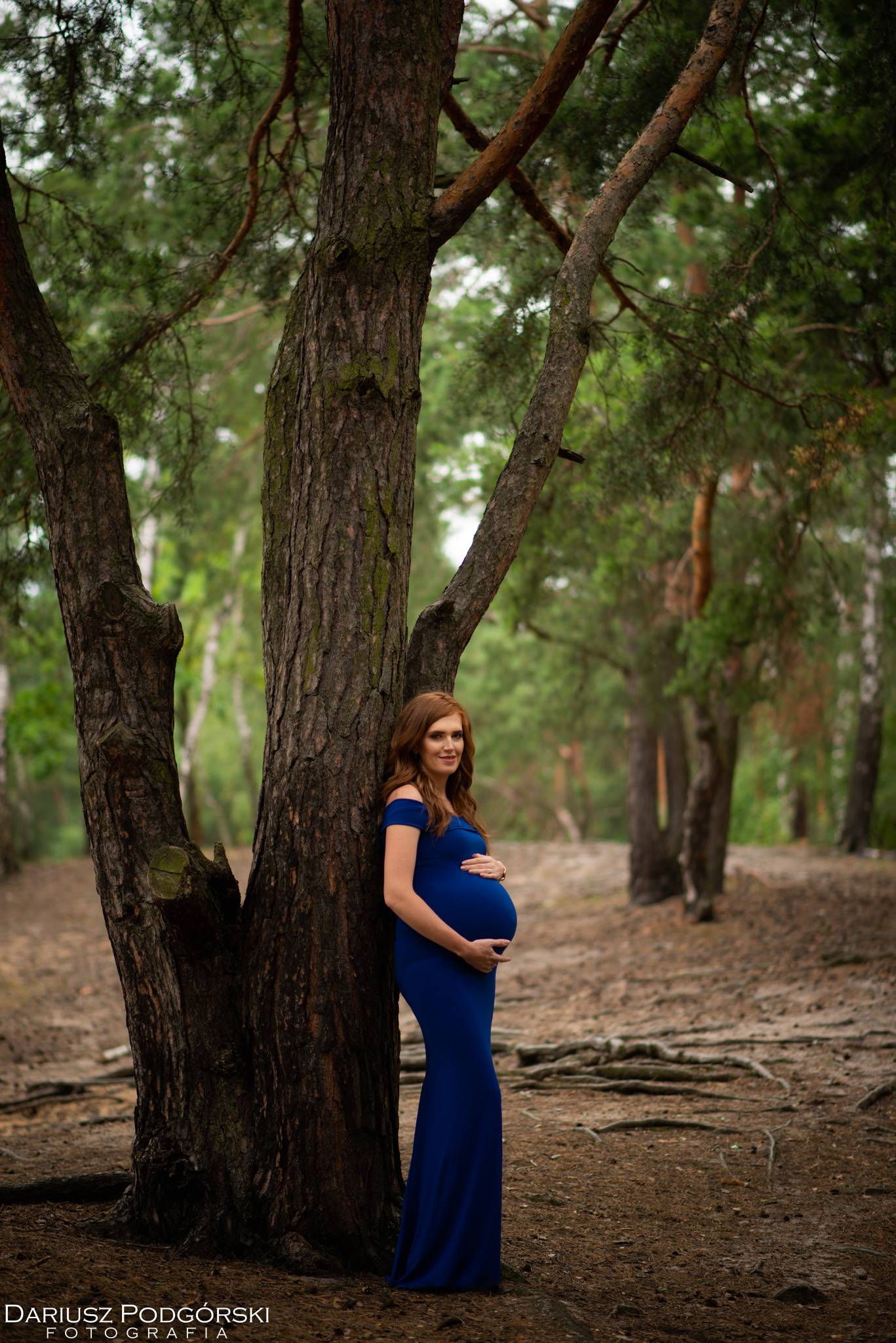 Sesja ciążowa w lesie